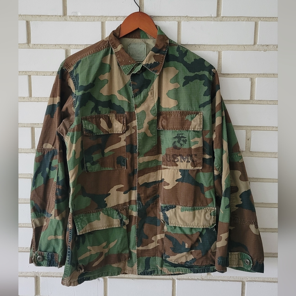 Vintage USMC Woodland Camo Shirt